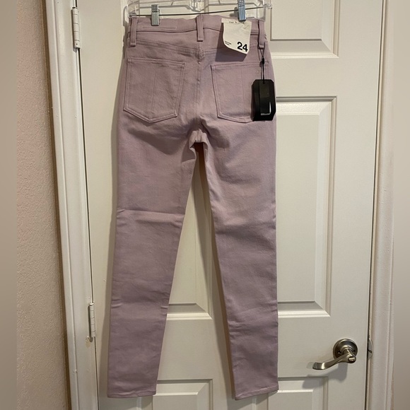 Rag & Bone New York Peach/Lilac Two-Tone High Rise Skinny Jeans Size 24 NWT - Picture 4 of 16